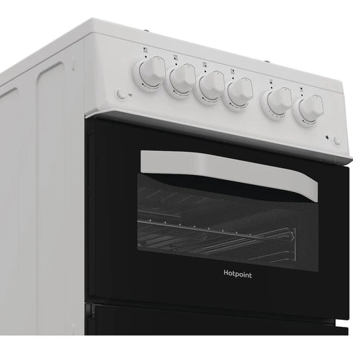 Hotpoint HTG5GCWL - White Gas Cooker - 59L - A+ Energy