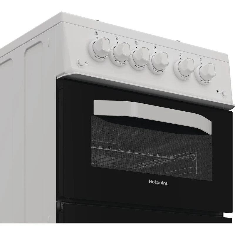 Hotpoint HTG5GCWL - White Gas Cooker - 59L - A+ Energy