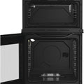 Hotpoint HTG5GCB - Black Gas Cooker - 59L Double Oven - A+ Energy