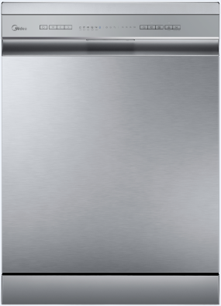 Midea MDWPF1233C(S)-WG-UK - Silver Freestanding Dishwasher - E energy