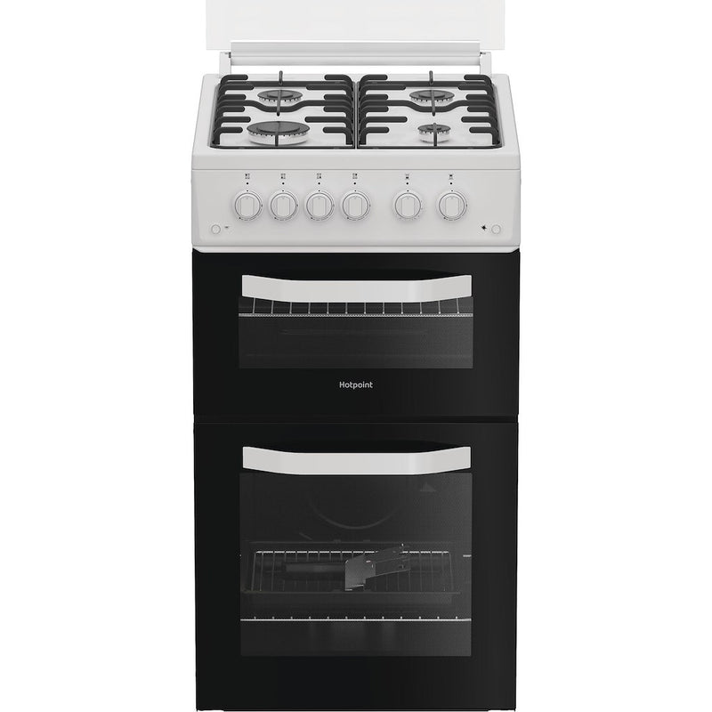 Hotpoint HTG5GCWL - White Gas Cooker - 59L - A+ Energy