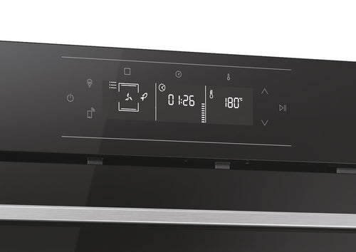 Hoover HO6 S5G3YTX - Black with Stainless Steel Single Oven - 78L - A++ Energy