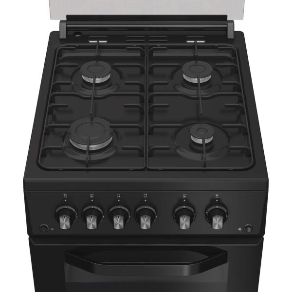 Hotpoint HDG5GCB - Black 50cm Gas Double Cooker - 59L - A+ Energy