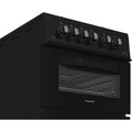 Hotpoint HDG5GCB - Black 50cm Gas Double Cooker - 59L - A+ Energy