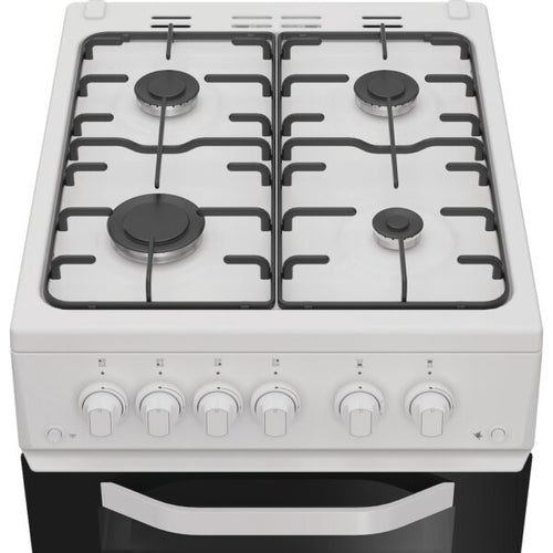 Hotpoint HTG5GCW - White Gas Double Cooker - 59L - A+ Energy
