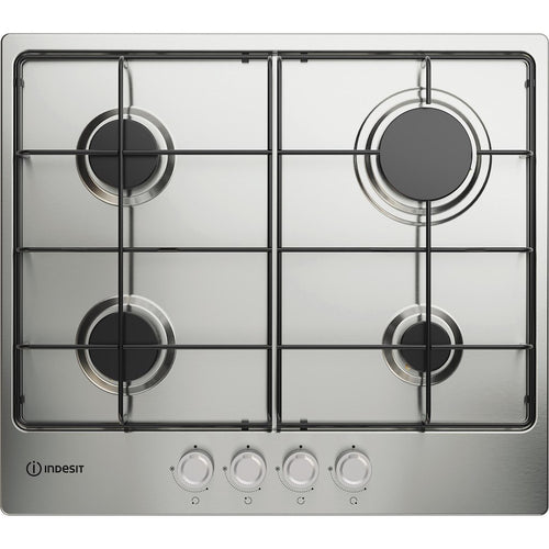 Indesit THP642IXI1 - Inox 4 Burner Gas Hob - Built-In