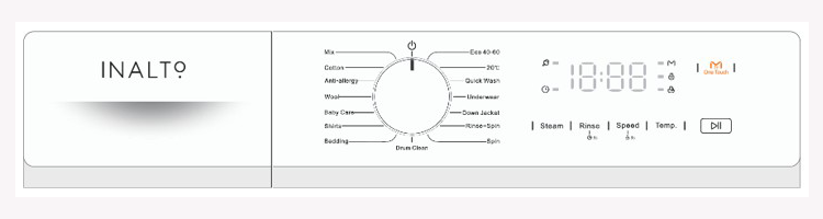 InAlto INWM81400W - White 8KG Washing Machine - 1400 RPM - A Energy