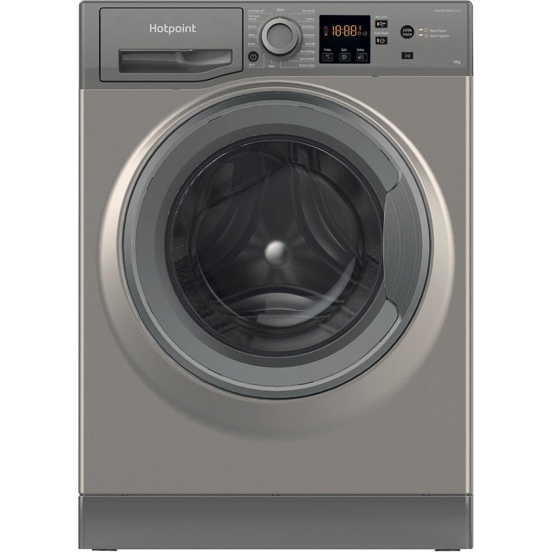 Hotpoint NSWF 946 GG UK - Graphite Freestanding 9KG Washing Machine - 1400 RPM - A energy