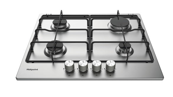 Hotpoint PPH 60P F IX UK - Silver 4 Zone Gas Hob