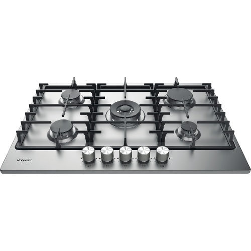 Hotpoint PPH 75G DF IX UK - Stainless steel 5 Zone Gas Hob