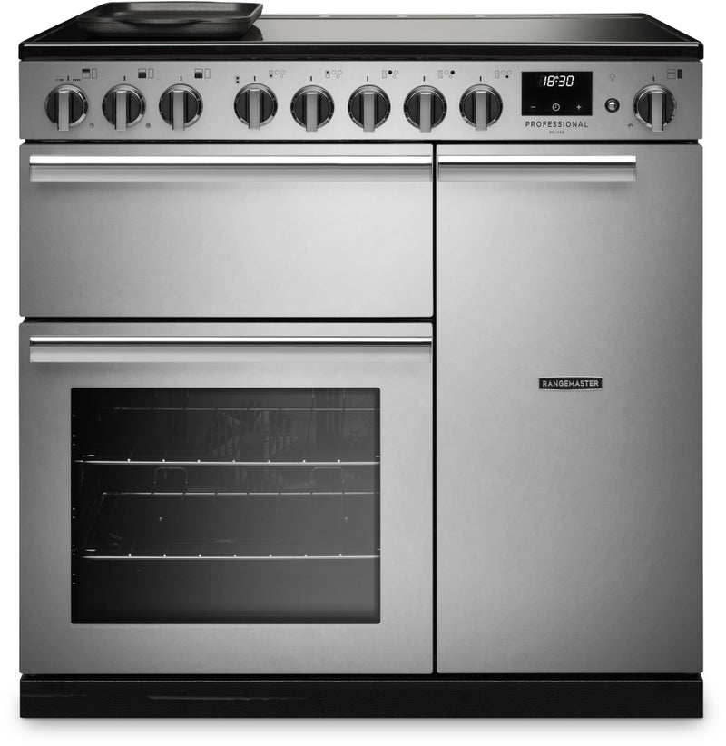 Rangemaster PRDL90EISTST/CM1 - Stainless Steel Induction Range Cooker - 5 Zones - A energy