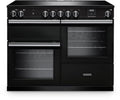 Rangemaster PRO110EIPCBL/CM1 - Black 110cm Induction Range Cooker - 5 Zones - A Energy