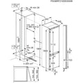 AEG NSC8M192DS - White Integrated Fridge Freezer - 207L/62L - D Energy