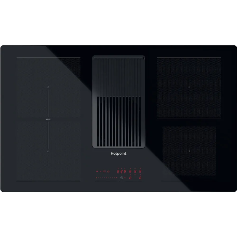 Hotpoint PV H 92 B K/FKIT - Black 4 Zone Venting Hob - A energy