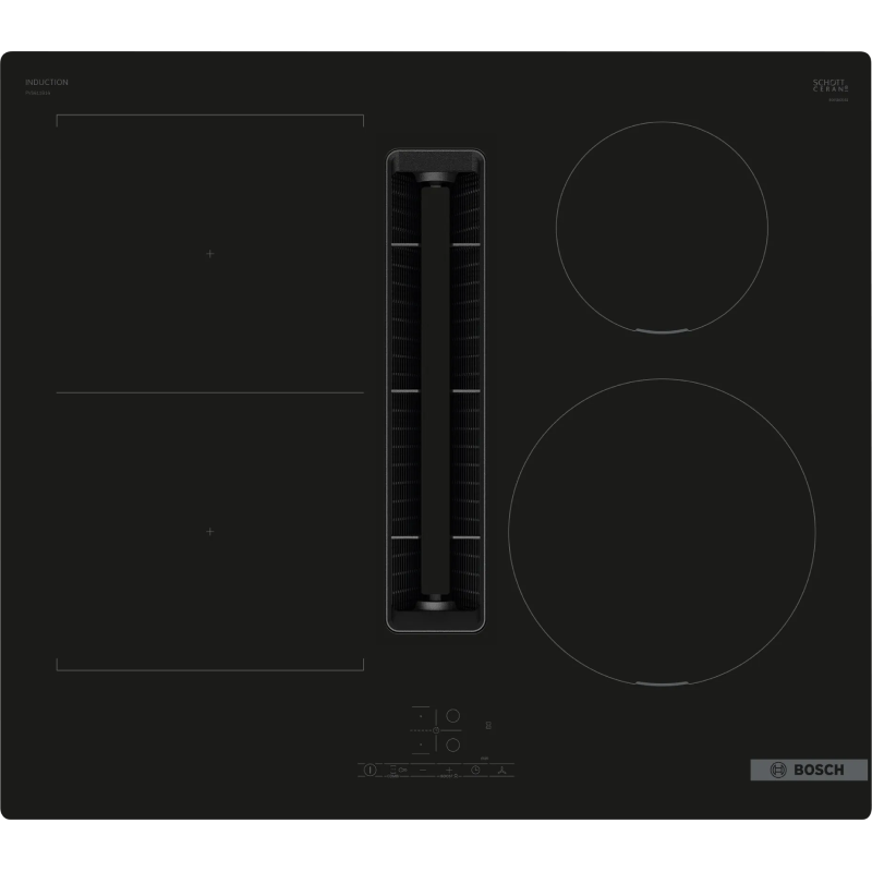 Bosch PVS611B16E - Black 4 Zone Venting Hob - B energy