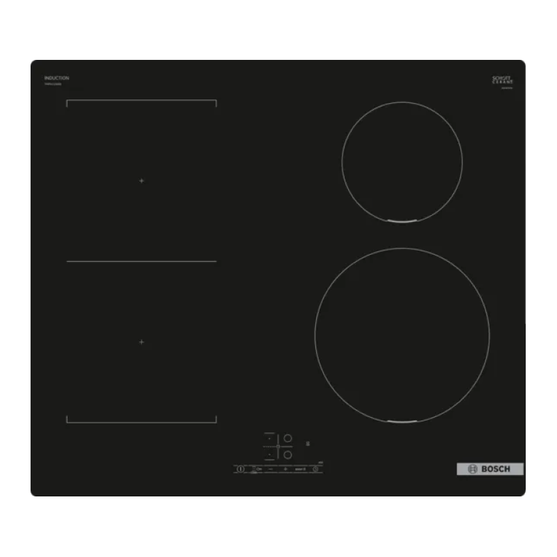 Bosch PWP611BB5B - Black 4 Zone Induction Hob