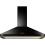 Rangemaster RCLAHDC100BL/B 100cm black classic chimney hood with brass trim