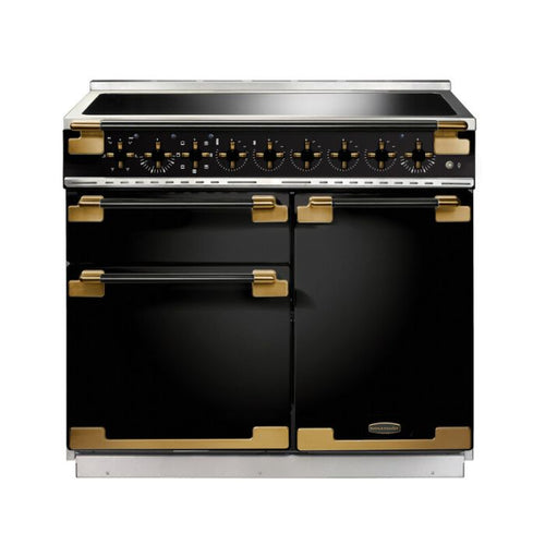 Rangemaster ELS100EIGB/BE - Black Antique Brass Range Cooker - 100cm Induction - 79L