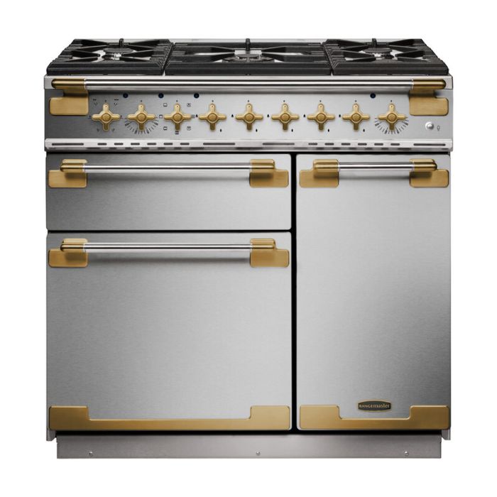 Rangemaster ELS90DFFSS/AB - Stainless Steel Dual Fuel Range Cooker - 90cm - A Energy Rated