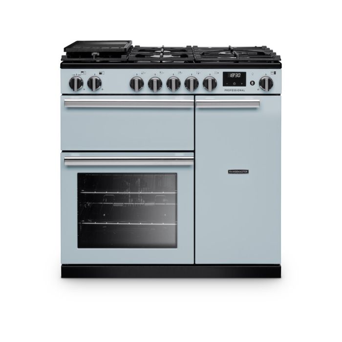 Rangemaster Professional PR90DFPMSB/CM1 - Blue Range Cooker - 5 Cooking Zones - A energy