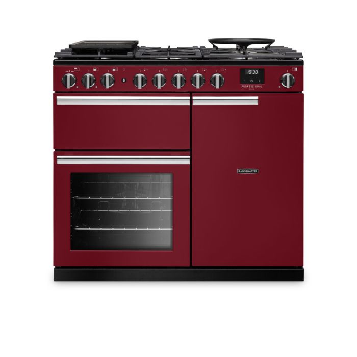 Rangemaster PRDL100DFPBOR/CM1 - Bordeaux Range Cooker - 5 Zones - A energy