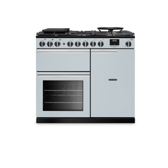 Rangemaster PRDL100DFPMSB/CM1 - Blue 100cm Range Cooker - Dual Fuel - A energy