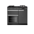 Rangemaster PRDL100DFPSLT/CM1 - Slate 100cm Dual Fuel Range Cooker - 5 Burners - A Energy