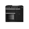 Rangemaster PRDL100EIPCBL/CM1 - Black 100cm Induction Range Cooker - 5 Cooking Zones - A energy