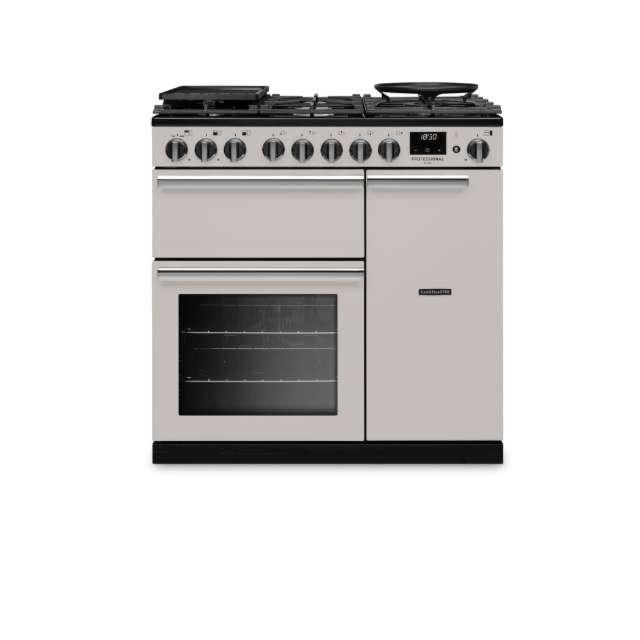 Rangemaster PRDL90DFPIVY/CM1 - Ivory Range Cooker - 5 Cooking Zones - A energy
