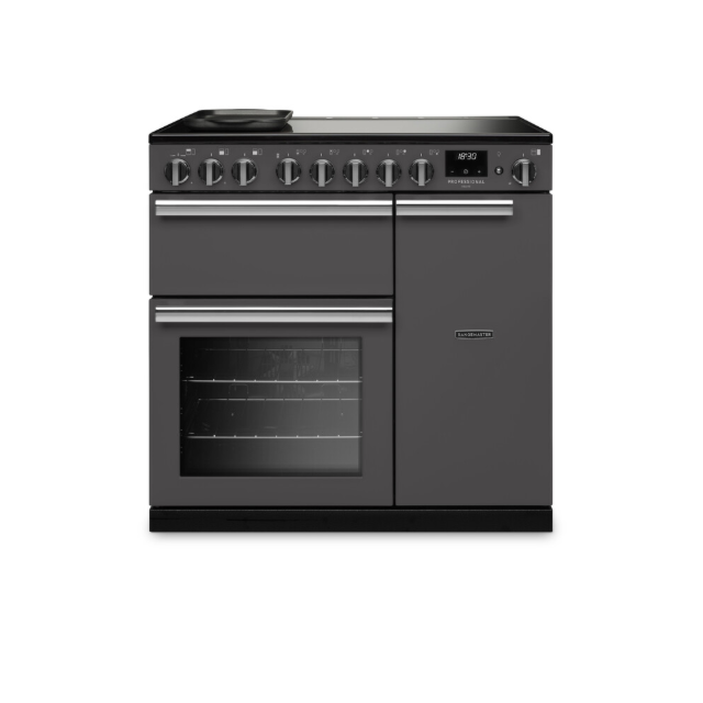 Rangemaster Professional Deluxe PRDL90EIPSLT/CM1 - Slate 90cm Electric Range Cooker - Induction Hob - A energy