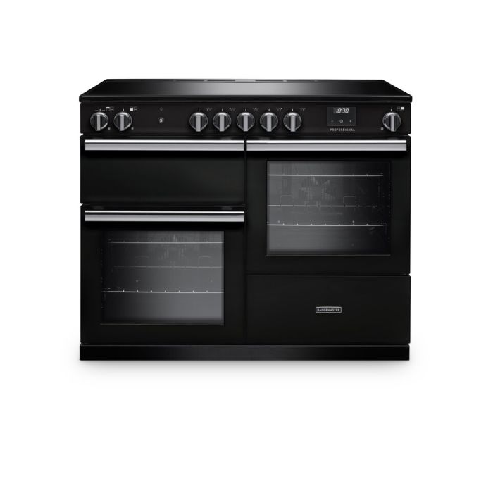 Rangemaster PRO110EIPCBL/CM1 - Black 110cm Induction Range Cooker - 5 Zones - A Energy