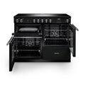 Rangemaster PRO110EIPCBL/CM1 - Black 110cm Induction Range Cooker - 5 Zones - A Energy