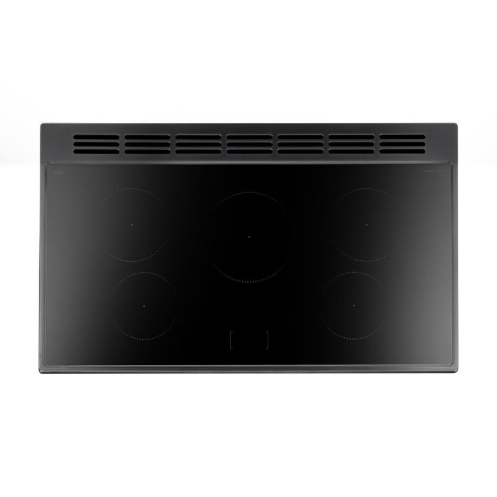 Rangemaster PRO110EIPCBL/CM1 - Black 110cm Induction Range Cooker - 5 Zones - A Energy