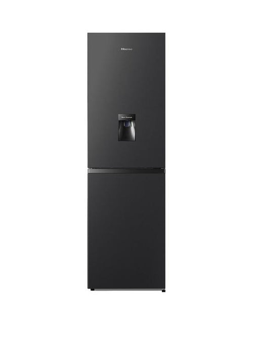 Hisense RB327N4WBE - Black Freestanding Frost Free Fridge Freezer - E energy