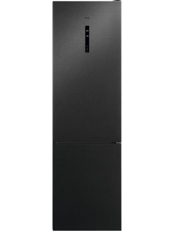 AEG RCB736E3MB - Black Freestanding 60/40 Frost Free Fridge Freezer - E energy