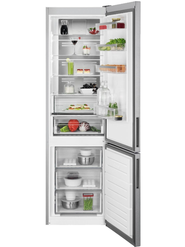 AEG RCB736E3MX - Stainless steel Freestanding Frost Free Fridge Freezer - E energy