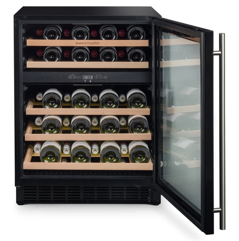 Rangemaster RDZ6046BL - Black 46 Bottle Capacity Wine Cooler - G energy