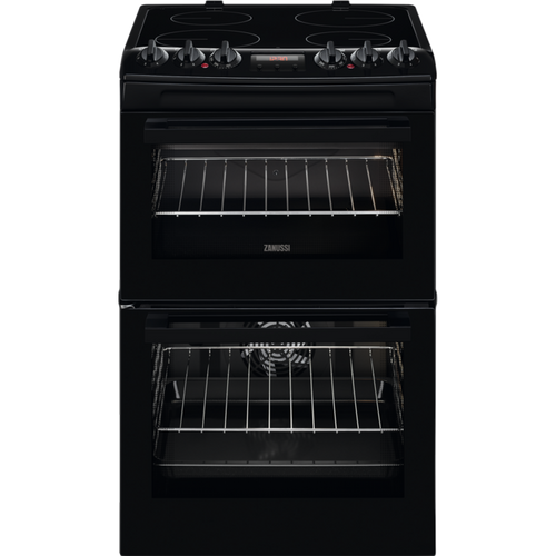 Zanussi ZCV46250BA - Black 4 Zone Cooker - A/A energy - Display