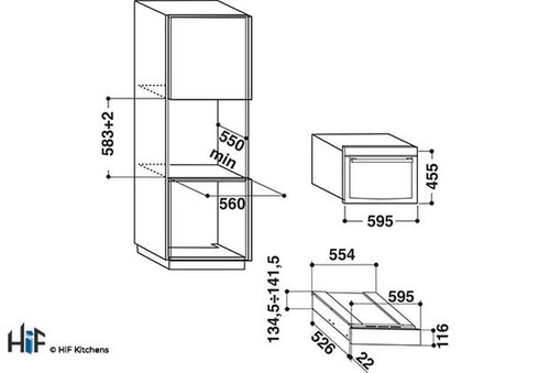 Hotpoint WD914NB - Black Glass Warming Drawer - 16L Capacity - 3 Functions