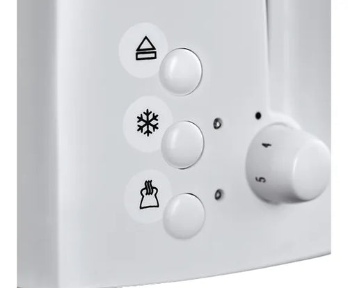 Russell Hobbs 21640 - White 2 Slice Toaster - 2 Slots - Extra Wide Slots