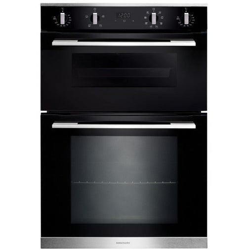 Rangemaster RMB9048BL/SS - Black Built in Electric Double Oven - A/A energy - Display