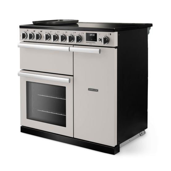 Rangemaster PRDL90EIPIVY/CM1 - Cream Range Cooker - 5 Zones - A Energy