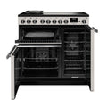 Rangemaster PRDL90EIPIVY/CM1 - Cream Range Cooker - 5 Zones - A Energy