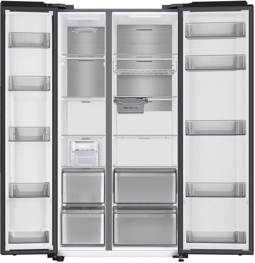 Samsung RS66DG815CB1EU - Black American Fridge Freezer - 409L/243L - C Rated