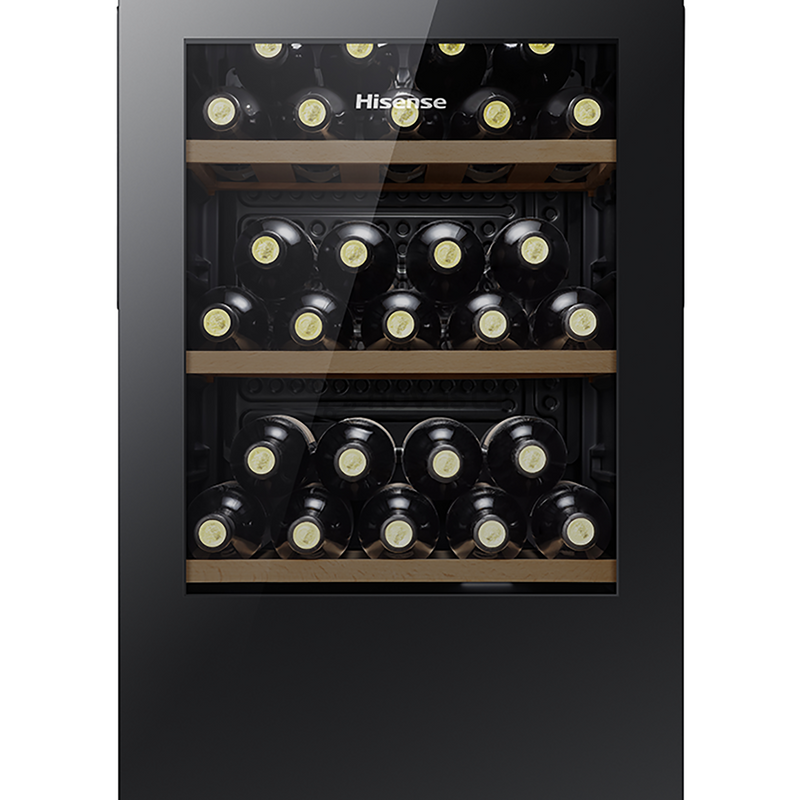 Hisense RW12D4NWG0 - Black 30 Bottle Capacity Wine Cooler - G energy