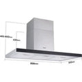 Midea MH90M21ET33SG-UK - Stainless Steel 90cm Chimney Cooker Hood - 4 Speeds - A+++ energy