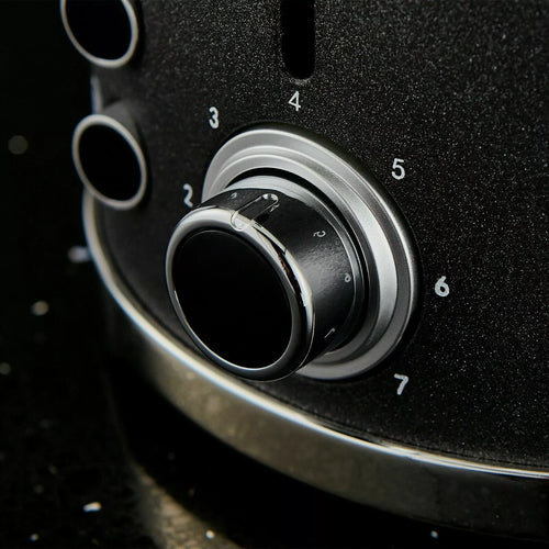 Tower T20029 - Black Glitz Sparkle 2 Slice Toaster - 800W - No Energy Rating