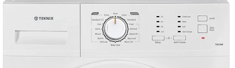 Teknix TKC8W - White 8KG Condenser Tumble Dryer - B Energy - Display