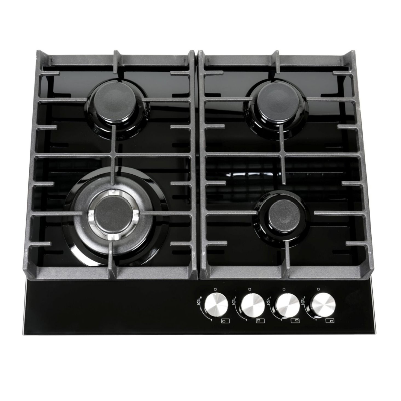 Teknix SCGH61B - Black 4 Zone Gas Hob