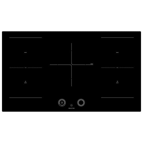 Teknix SCIH90SW - Black 6 Zone Induction Hob